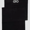 Grounded No-Slip Towel - Black 2 Grounded No-Slip Towel - Black -Alo Fashion Store A0029U 01 b1 a1