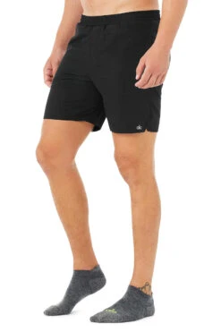 Men's Performance Tab Sock - Dark Grey Heather/Highlighter -Alo Fashion Store A0068M 03832 b1 s1 a2 1 M72