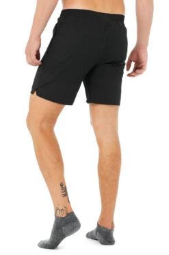 Men's Performance Tab Sock - Dark Grey Heather/Highlighter -Alo Fashion Store A0068M 03832 b1 s1 a3 1 M72