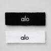 Glow Sweatband (2-Pack) - Black/White 2 Glow Sweatband (2-Pack) - Black/White -Alo Fashion Store A0112U 0100 b1 a1 144c52ce 5d88 4aa4 84c3 2228d9a8fbe8