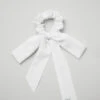 Love Knots Tie Scrunchie - White -Alo Fashion Store A0225U 00 b1 a1