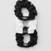 Fresh Mini Scrunchie (3-Pack) - Black/White 2 Fresh Mini Scrunchie (3-Pack) - Black/White -Alo Fashion Store A0290U 0100 b1 a1