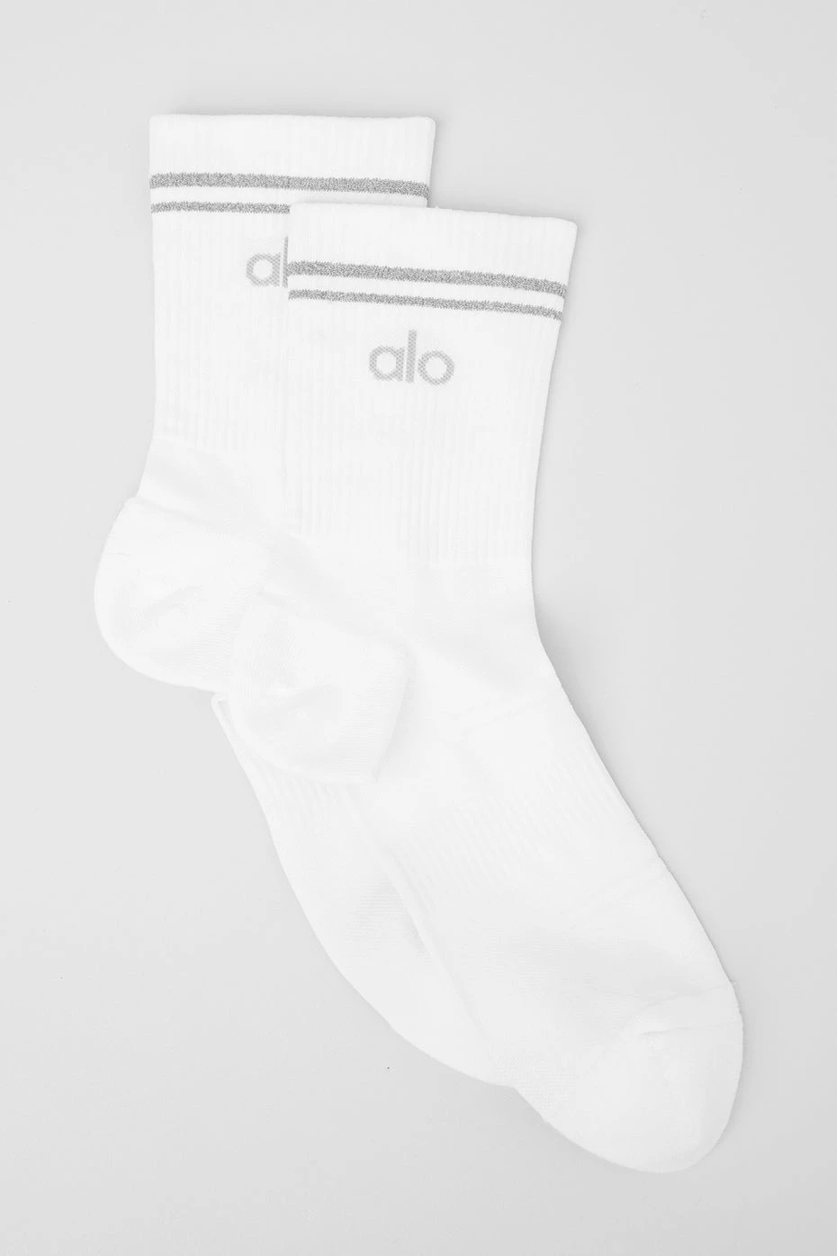 Unisex Half-Crew Performance Sock - White 3 Unisex Half-Crew Performance Sock - White