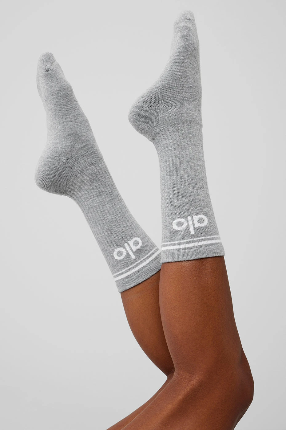 Unisex Throwback Sock - Athletic Heather Grey/White 5 Unisex Throwback Sock - Athletic Heather Grey/White - Image 3