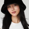 Faux Fur Bucket Hat - Black -Alo Fashion Store A0375U 01 b1 a1 m54