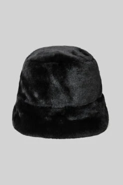 Faux Fur Bucket Hat - Black 8 Faux Fur Bucket Hat - Black -Alo Fashion Store A0375U 01 b1 a3