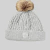 Cable Knit Beanie - Athletic Heather Grey -Alo Fashion Store A0405U 02910 b1 a1