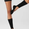 Women's Strappy Siren Grip Sock - Black 2 Women's Strappy Siren Grip Sock - Black -Alo Fashion Store A0411W 01 b1 s1 a1 1 m18