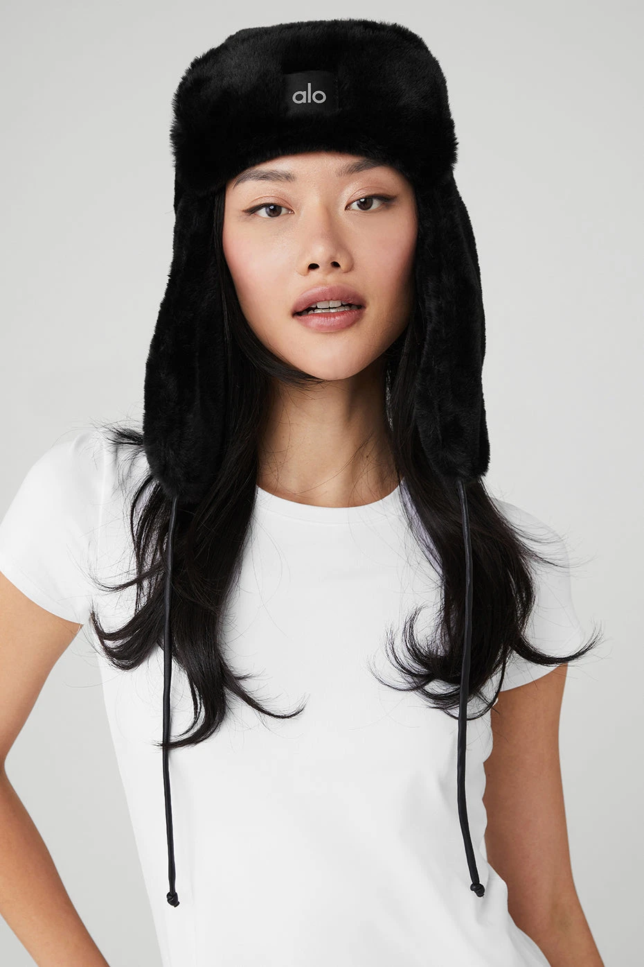 Faux Fur Polar Hat - Black 5 Faux Fur Polar Hat - Black - Image 3