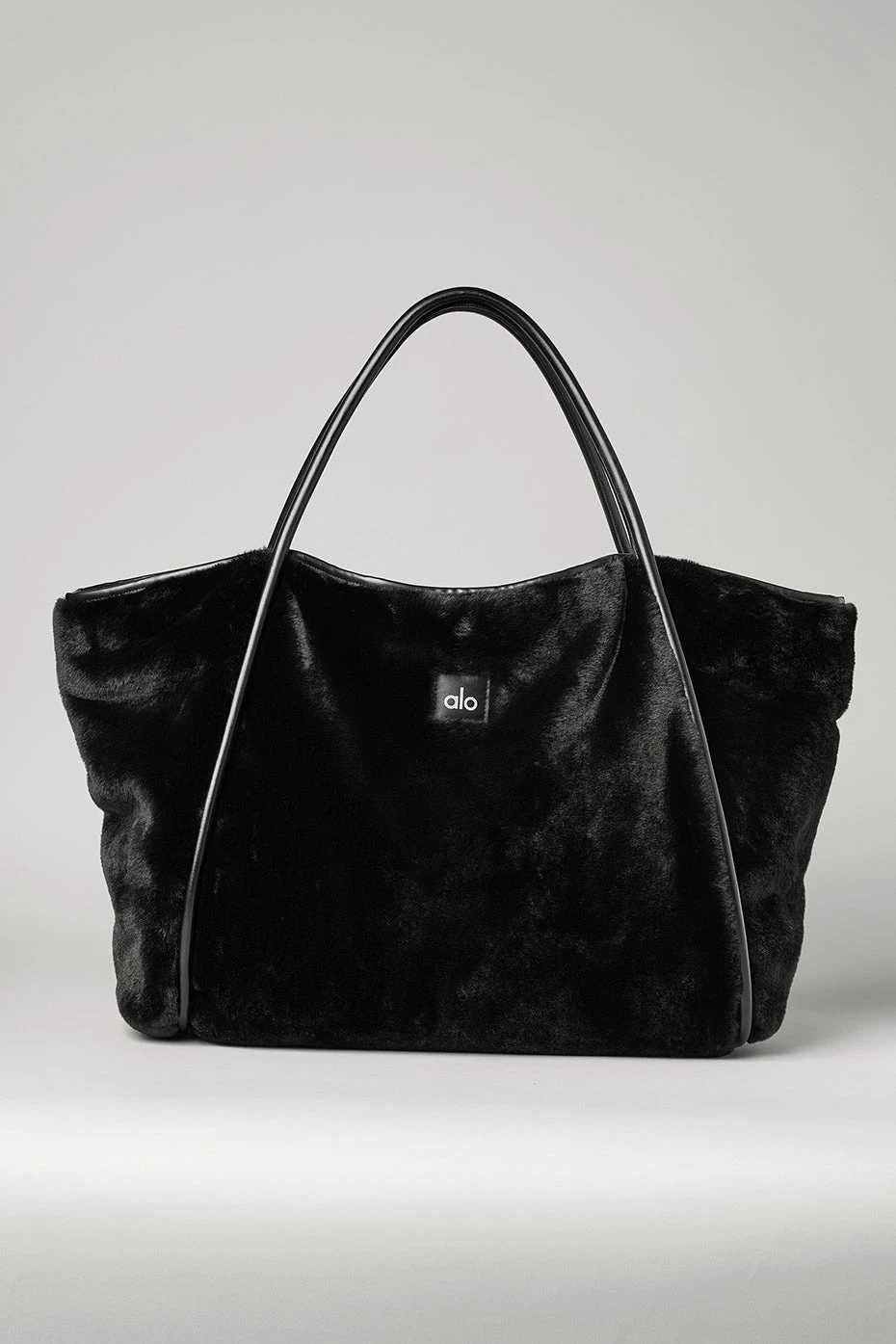 Faux Fur Tote Bag - Black 4 Faux Fur Tote Bag - Black - Image 2