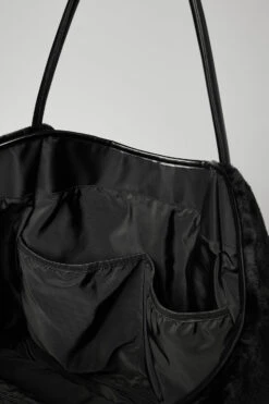 Faux Fur Tote Bag - Black 12 Faux Fur Tote Bag - Black -Alo Fashion Store A0417U 01 b1 a4 2