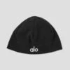 Performance Fleece Beanie - Black 1 Performance Fleece Beanie - Black -Alo Fashion Store A0424U 01 b1 a1