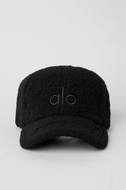 Micro Sherpa Off-Duty Cap - Black 9 Micro Sherpa Off-Duty Cap - Black -Alo Fashion Store A0427U 01 b1 a3