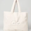Foxy Sherpa Tote - Ivory 1 Foxy Sherpa Tote - Ivory -Alo Fashion Store A0466U 03299 b1 a1