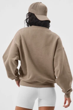 District Trucker Hat - Gravel -Alo Fashion Store A0467U 01347 b1 s1 a4 12738112 1c40 42bd bb27 85fa98411576