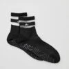 Women's Pulse Grip Sock - Black 1 Women's Pulse Grip Sock - Black -Alo Fashion Store A0485W 01 b1 a1