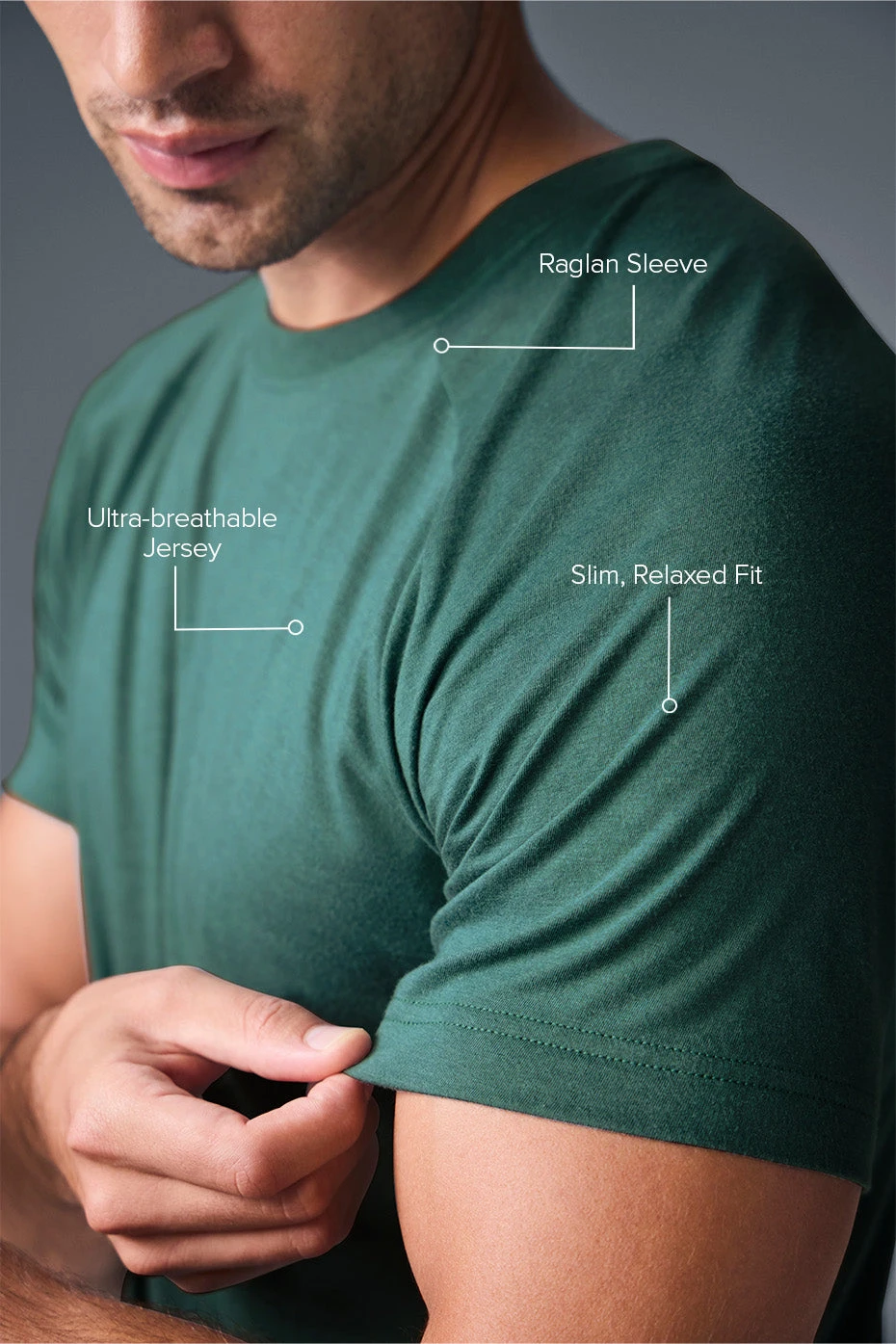 Triumph Raglan Tee - Winter Ivy 4 Triumph Raglan Tee - Winter Ivy - Image 2