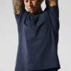Conquer Reform Crewneck Short Sleeve - Navy -Alo Fashion Store M1205R 03842 b1 s1 a1 1 m203