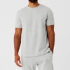 Chill Short Sleeve - Athletic Heather Grey 2 Chill Short Sleeve - Athletic Heather Grey -Alo Fashion Store M1221R 02910 b1 s3 a1 1 m93