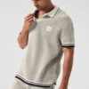 Sports Club Sweater Knit Polo - Bone -Alo Fashion Store M1243R 03040 b1 s1 a3 1 m180