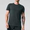 Triumph Tee - Charcoal Green -Alo Fashion Store M1257R 06021 b1 s1 a1 1 m214