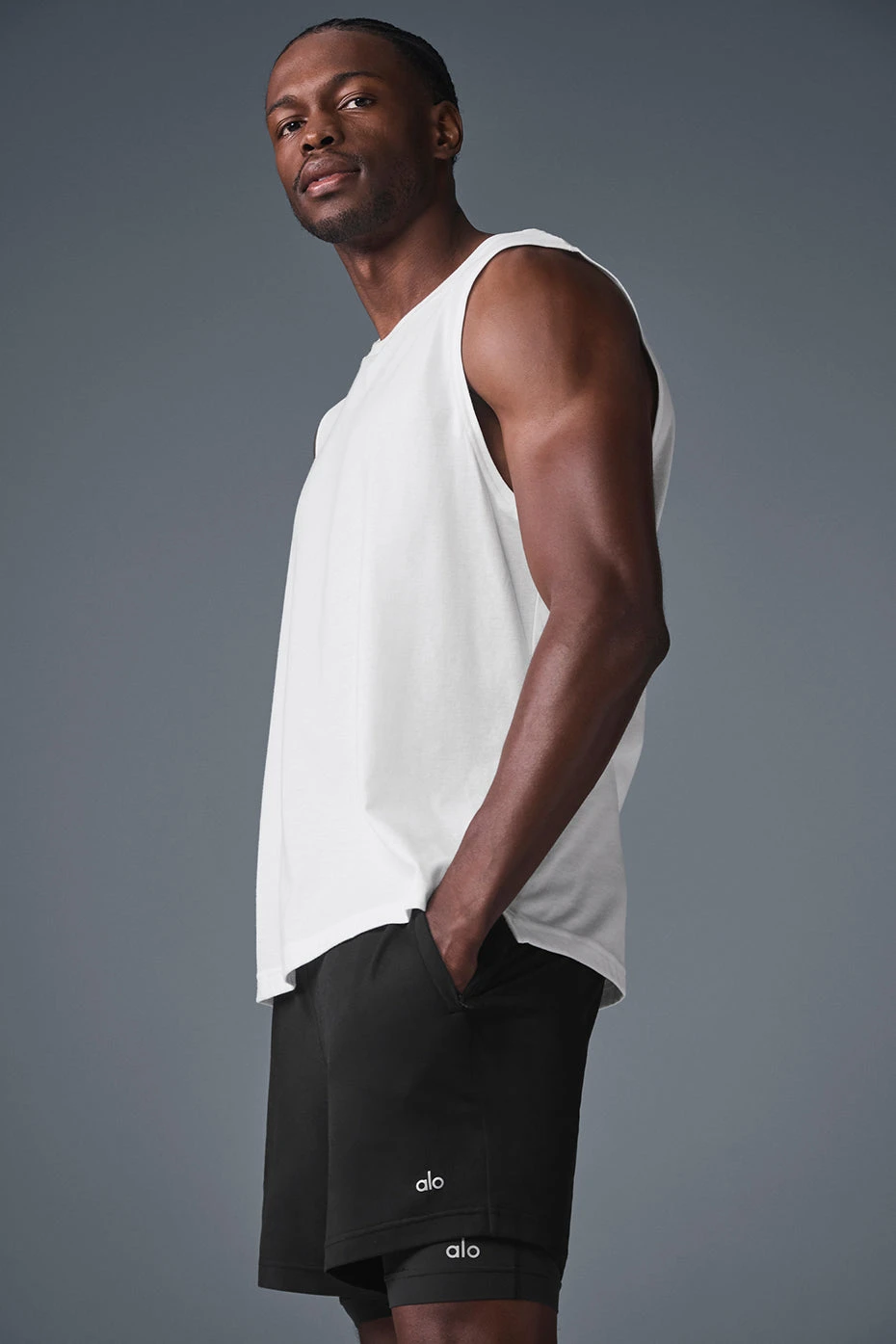 The Triumph Muscle Tank - White 5 The Triumph Muscle Tank - White - Image 3