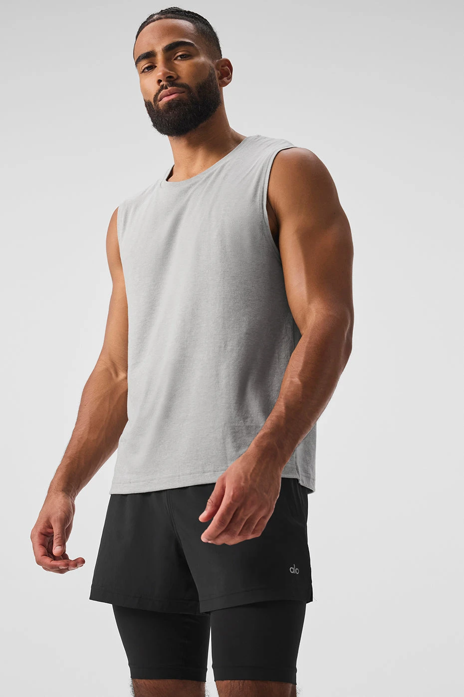 The Triumph Muscle Tank - Athletic Heather Grey 5 The Triumph Muscle Tank - Athletic Heather Grey - Image 3