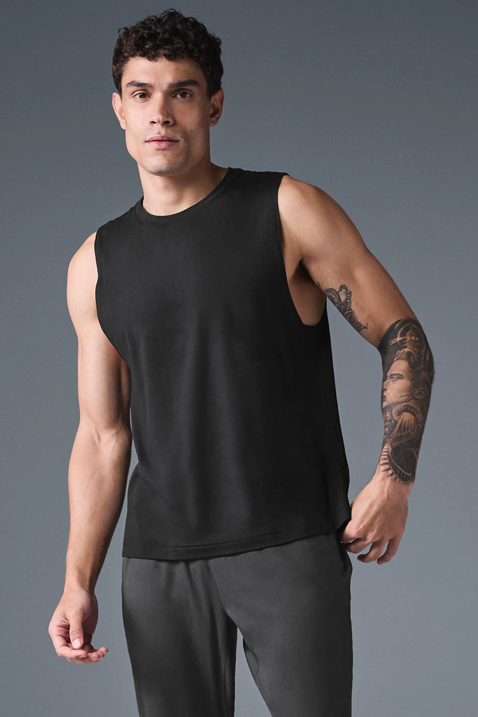 Conquer Muscle Tank - Black 3 Conquer Muscle Tank - Black