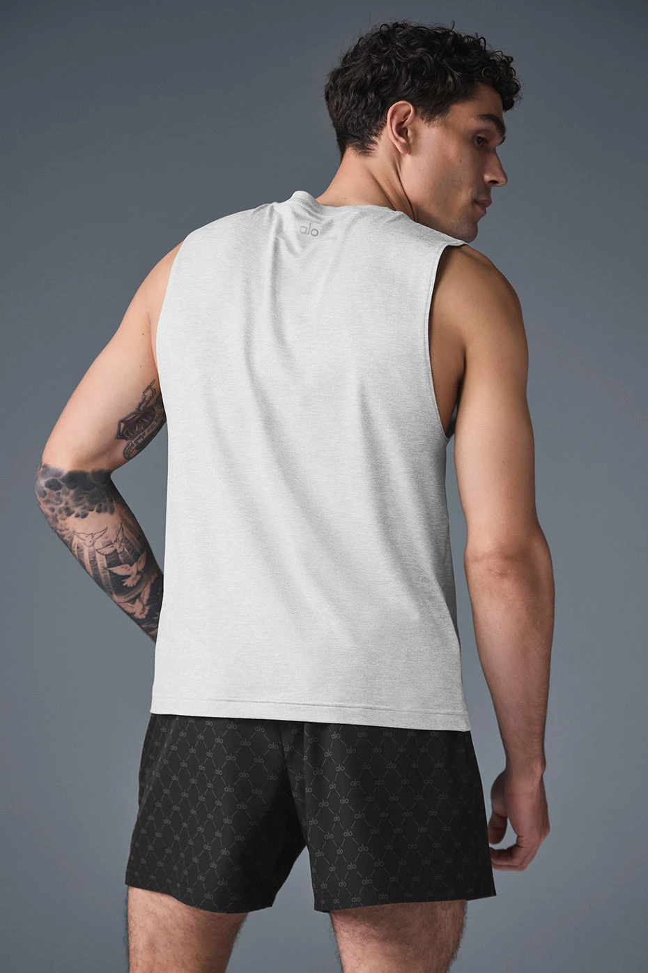 Conquer Muscle Tank - Athletic Heather Grey 4 Conquer Muscle Tank - Athletic Heather Grey - Image 2