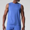 Conquer Muscle Tank - Marathon Blue -Alo Fashion Store M2066R 06037 b1 s1 a001 1 m221