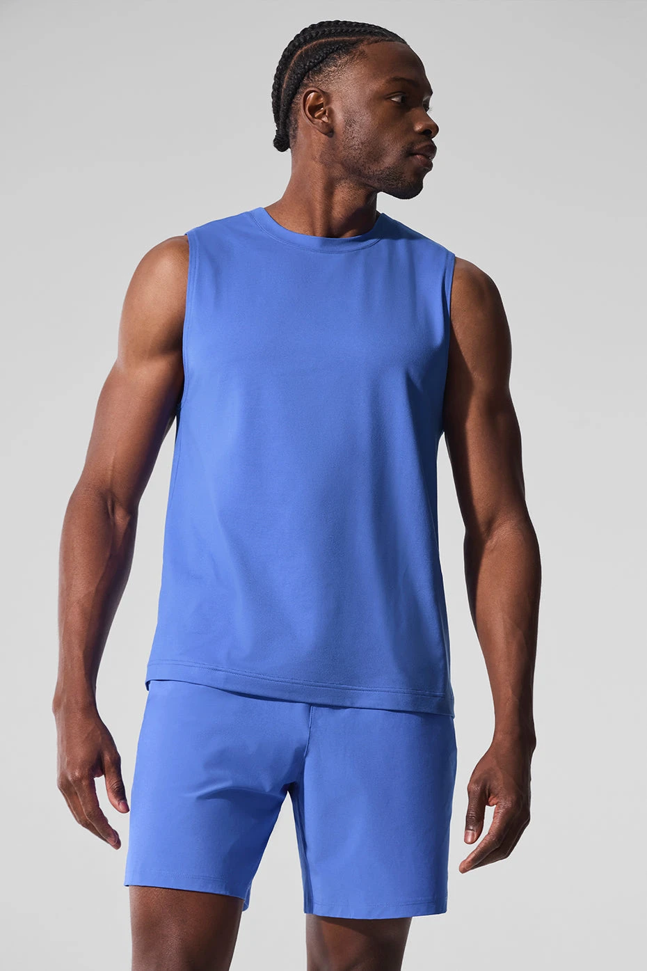 Conquer Muscle Tank - Marathon Blue 3 Conquer Muscle Tank - Marathon Blue