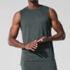 Conquer Muscle Tank - Charcoal Green Heather 1 Conquer Muscle Tank - Charcoal Green Heather -Alo Fashion Store M2066R 06111 b1 s1 a1 1 m221