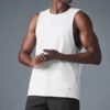 Society Raw Edge Tank - White 2 Society Raw Edge Tank - White -Alo Fashion Store M2069R 00 b1 s1 a1 1 m221