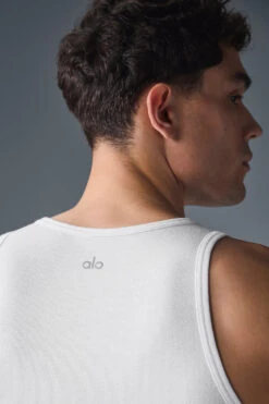 Everyday Modal Rib Tank - White -Alo Fashion Store M2071R 00 b1 s1 a4 1 m214