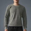 Triumph Crew Neck Sweatshirt - Grey Triblend -Alo Fashion Store M3108R 01502 b1 s1 a1 1 m214