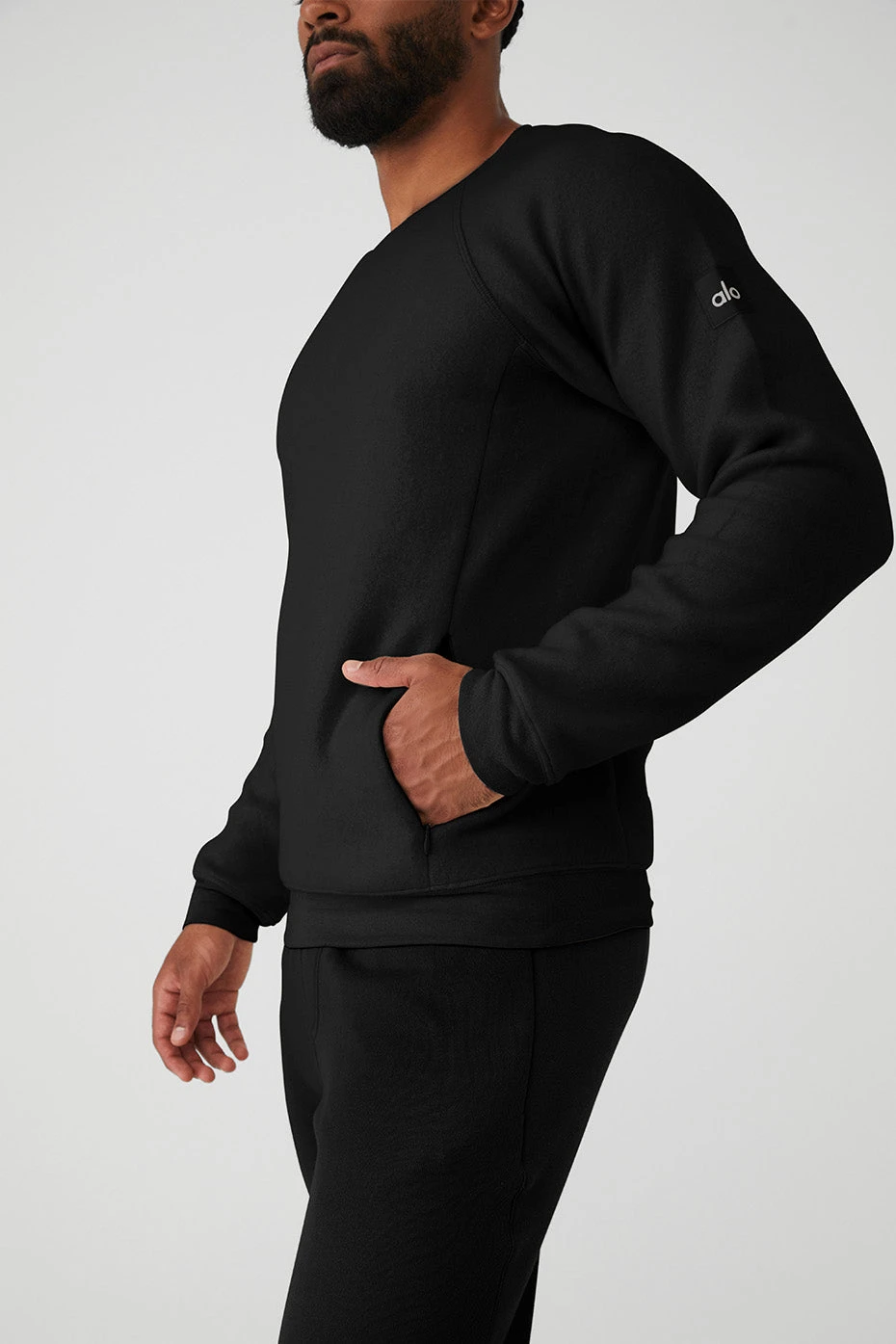 Triumph Crew Neck Sweatshirt - Black 6 Triumph Crew Neck Sweatshirt - Black - Image 4