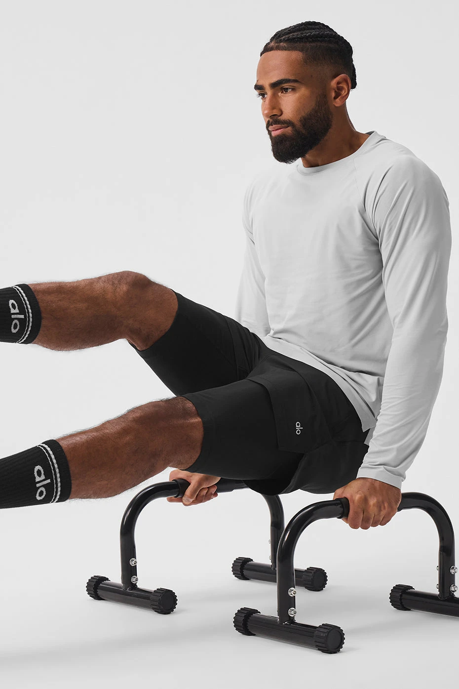 Idol Long Sleeve Performance Tee - Titanium 7 Idol Long Sleeve Performance Tee - Titanium - Image 5