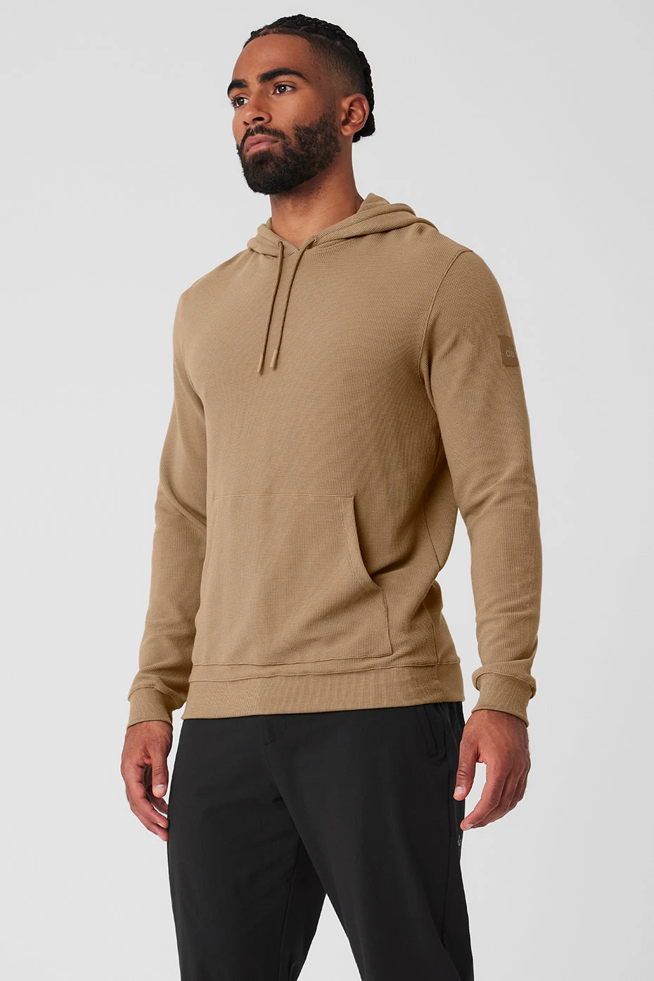 Micro Waffle Fast Break Hoodie - Gravel 5 Micro Waffle Fast Break Hoodie - Gravel - Image 3