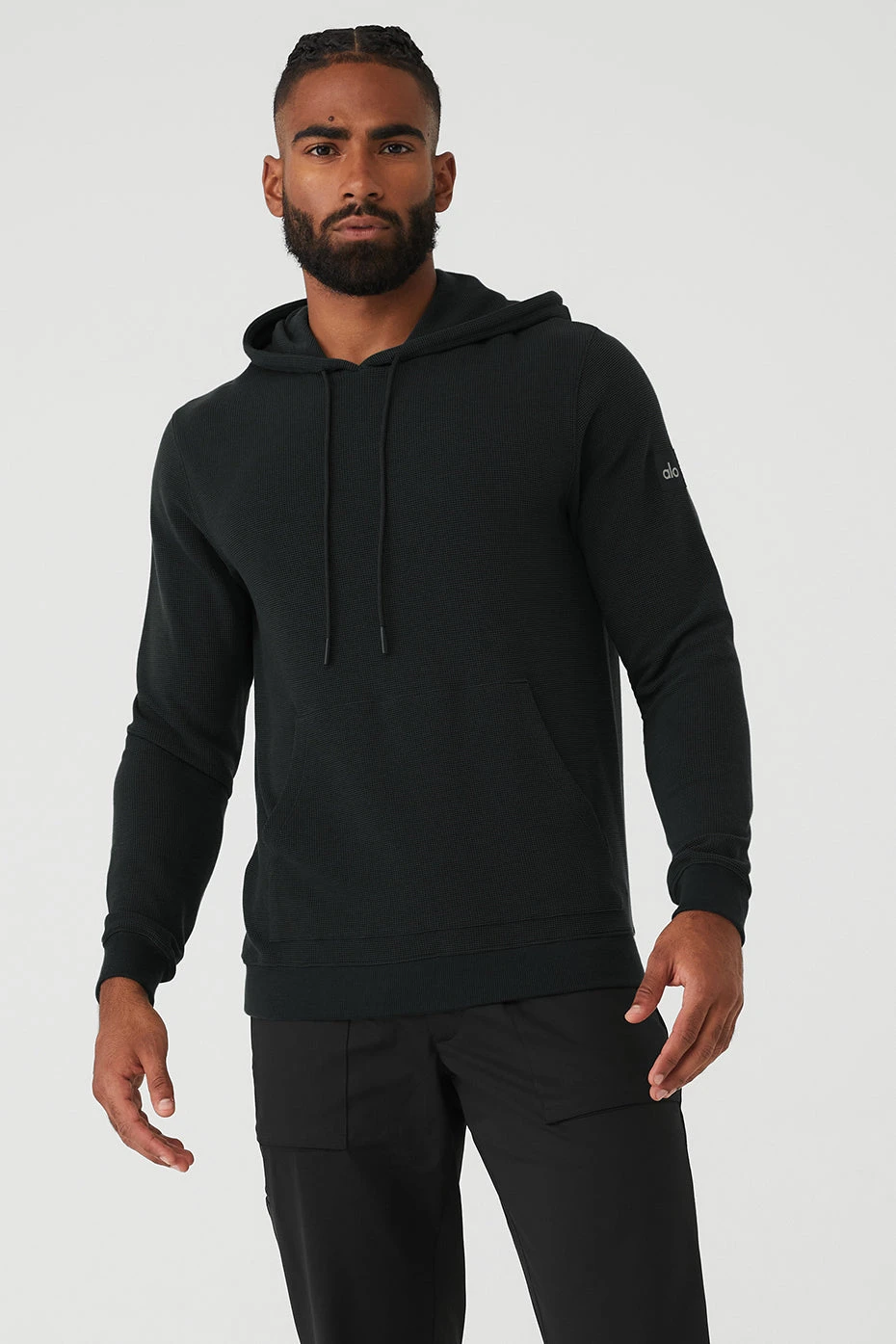 Micro Waffle Fast Break Hoodie - Black 3 Micro Waffle Fast Break Hoodie - Black