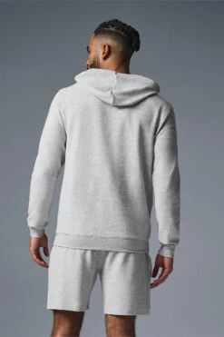 Micro Waffle Fast Break Hoodie - Athletic Heather Grey 10 Micro Waffle Fast Break Hoodie - Athletic Heather Grey -Alo Fashion Store M3164R 02910 b1 s3 a2 1 m93