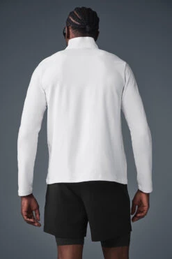 Conquer 1/4 Zip Reform Long Sleeve - White -Alo Fashion Store M3193R 00 b1 s1 a2 1 m221