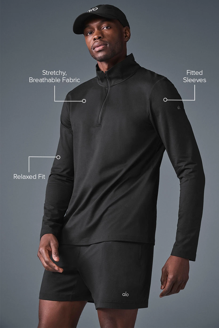 Conquer 1/4 Zip Reform Long Sleeve - Black 4 Conquer 1/4 Zip Reform Long Sleeve - Black - Image 2