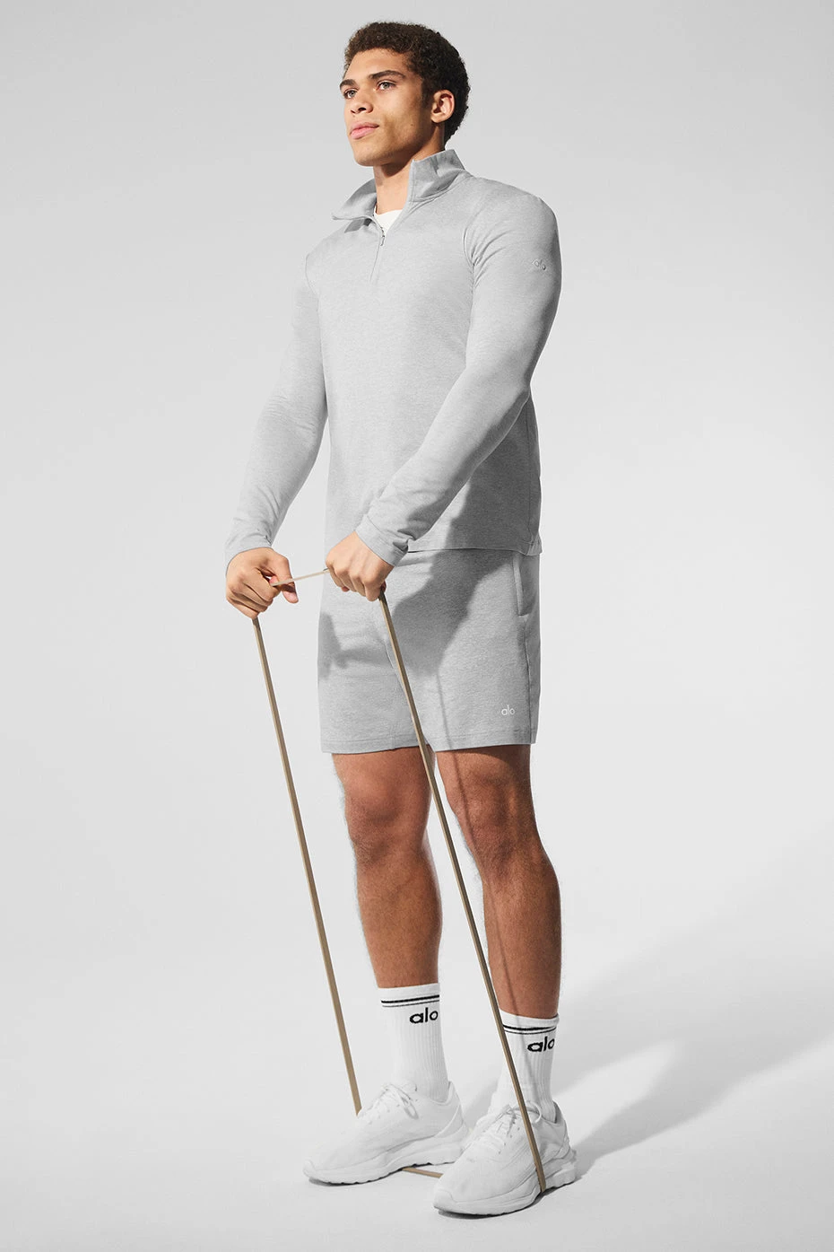 Conquer 1/4 Zip Reform Long Sleeve - Athletic Heather Grey 6 Conquer 1/4 Zip Reform Long Sleeve - Athletic Heather Grey - Image 4