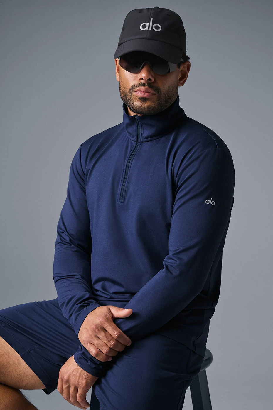 Conquer 1/4 Zip Reform Long Sleeve - Navy 3 Conquer 1/4 Zip Reform Long Sleeve - Navy