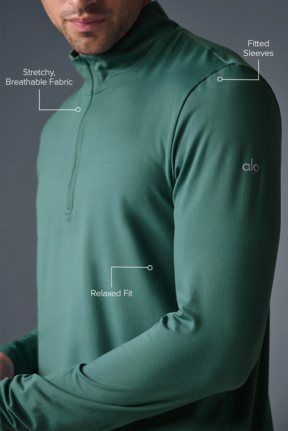 Conquer 1/4 Zip Reform Long Sleeve - Winter Ivy 4 Conquer 1/4 Zip Reform Long Sleeve - Winter Ivy - Image 2