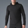 Conquer Reform Long Sleeve With Hood - Black -Alo Fashion Store M3199R 01 b1 s1 a1 1 m214