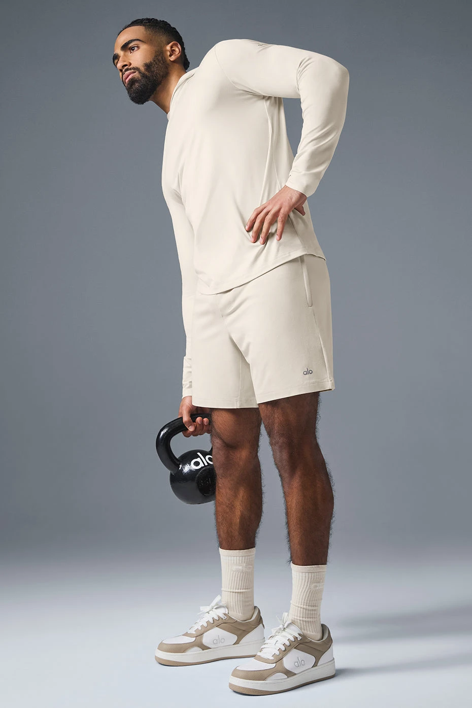 Conquer Reform Long Sleeve With Hood - Bone 6 Conquer Reform Long Sleeve With Hood - Bone - Image 4