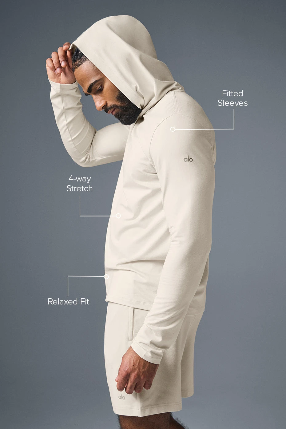 Conquer Reform Long Sleeve With Hood - Bone 4 Conquer Reform Long Sleeve With Hood - Bone - Image 2