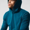 Conquer Reform Long Sleeve With Hood - Eclipse Blue 1 Conquer Reform Long Sleeve With Hood - Eclipse Blue -Alo Fashion Store M3199R 05600 b1 s1 a1 1 m198