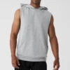 Chill Sleeveless Hoodie - Athletic Heather Grey 2 Chill Sleeveless Hoodie - Athletic Heather Grey -Alo Fashion Store M3209R 02910 b1 s3 a1 1 m149